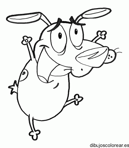 Dibujo de una vaca saltando para colorear