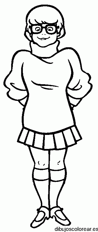 Dibujo de Vilma de Scooby Doo para colorear