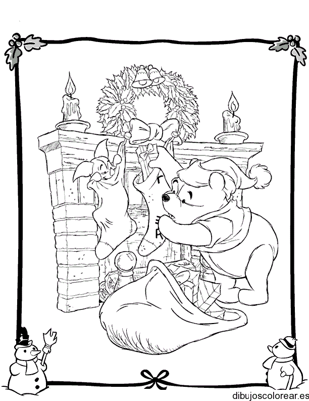 Dibujo de Winnie Pooh para colorear