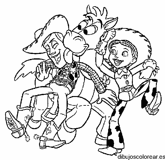 Dibujo de Woody para colorear