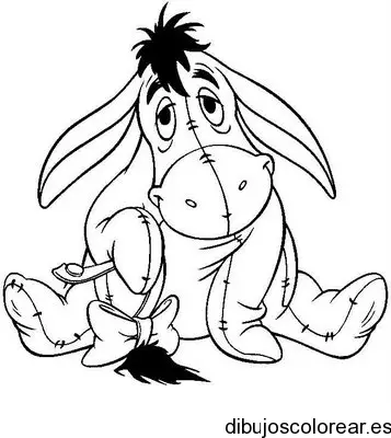 Dibujo del burro Igor para colorear