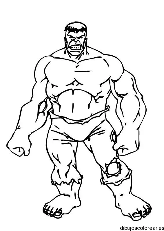 Dibujo del Increíble Hulk para colorear