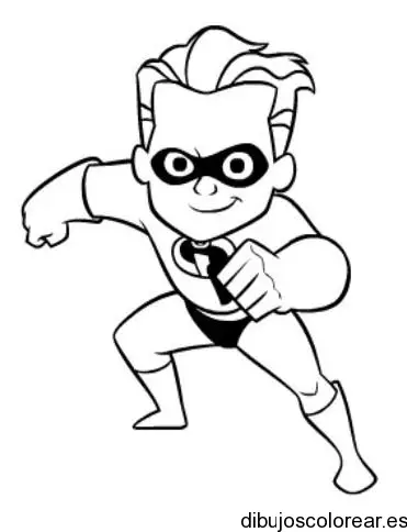 Dibujo del niño maravilla para colorear