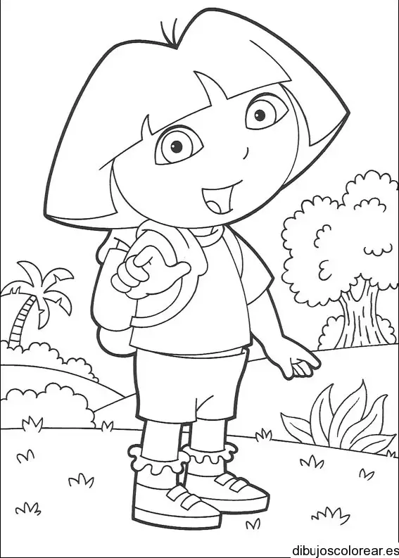 Dora la exploradora para colorear