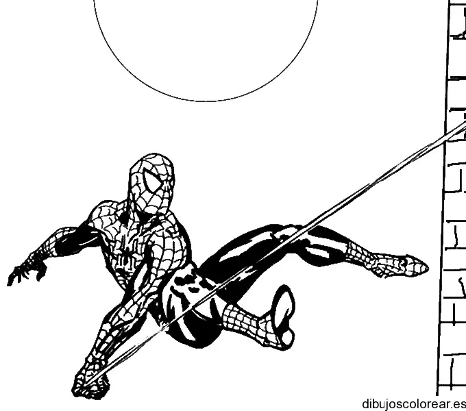 El hombre araña para colorear