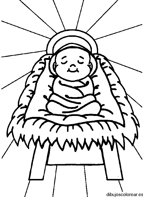 Niño Jesús para colorear