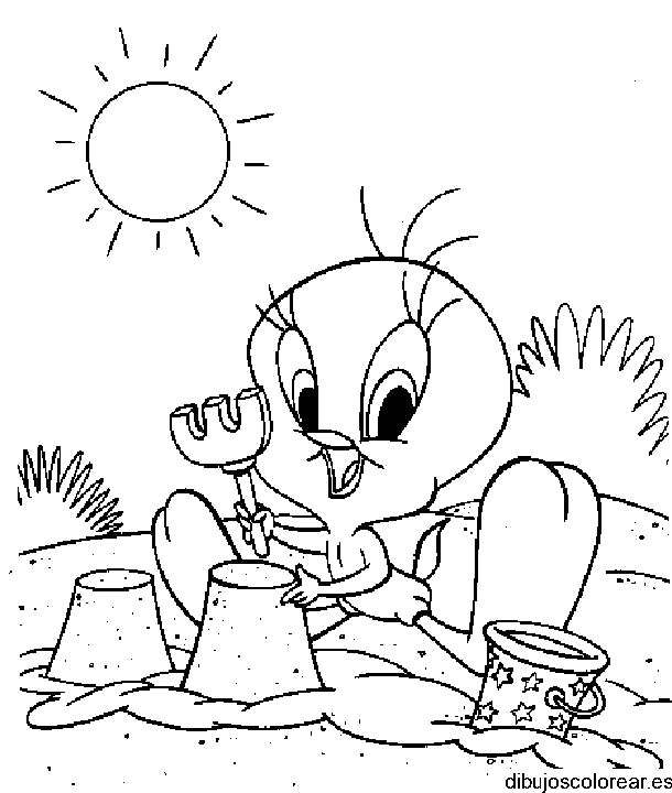 Piolin veranea para colorear
