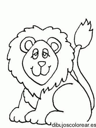 Un León para colorear
